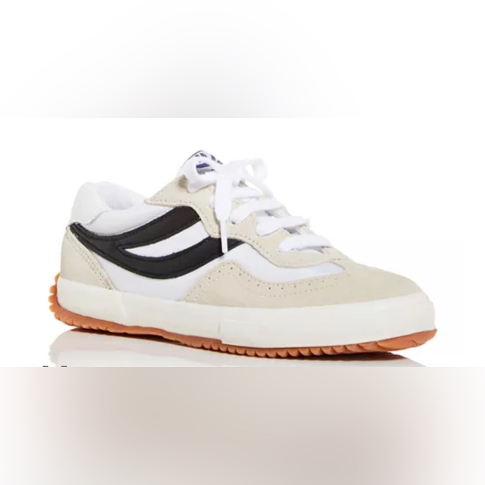 Superga Nylu Trainers Low Top Size 9 Leather Overlay Versatile Sneakers